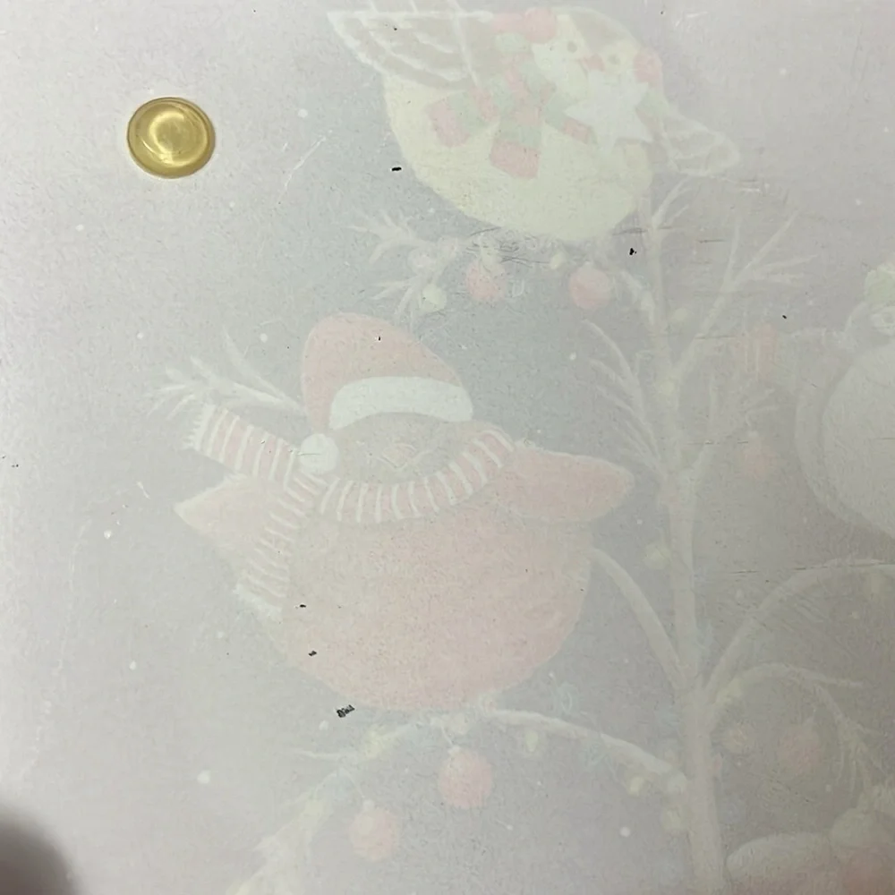 Tempered Glass Christmas Birds Cutting Board